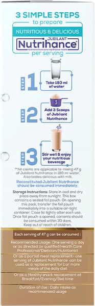 Jubilant Nutrihance Balanced With 50 Vital Nutrients (400 G Chocolate Flavour)