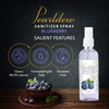 Pearldew Sanitizer Spray (Blueberry) 120 Ml | Aloe & Neem | Paraben Free (Pack Of 4)