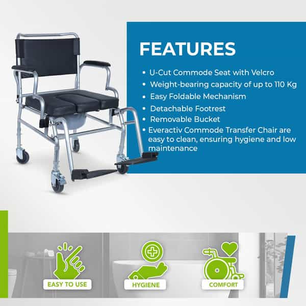 Everactiv Commode Transfer Chair