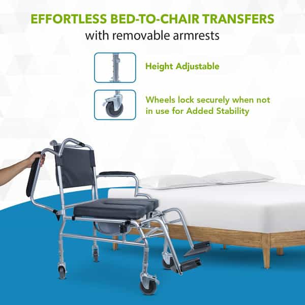 Everactiv Commode Transfer Chair