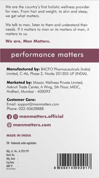 Man Matters Ashwagandha Tablets - Pack Of 60