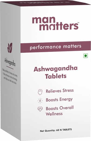 Man Matters Ashwagandha Tablets - Pack Of 60