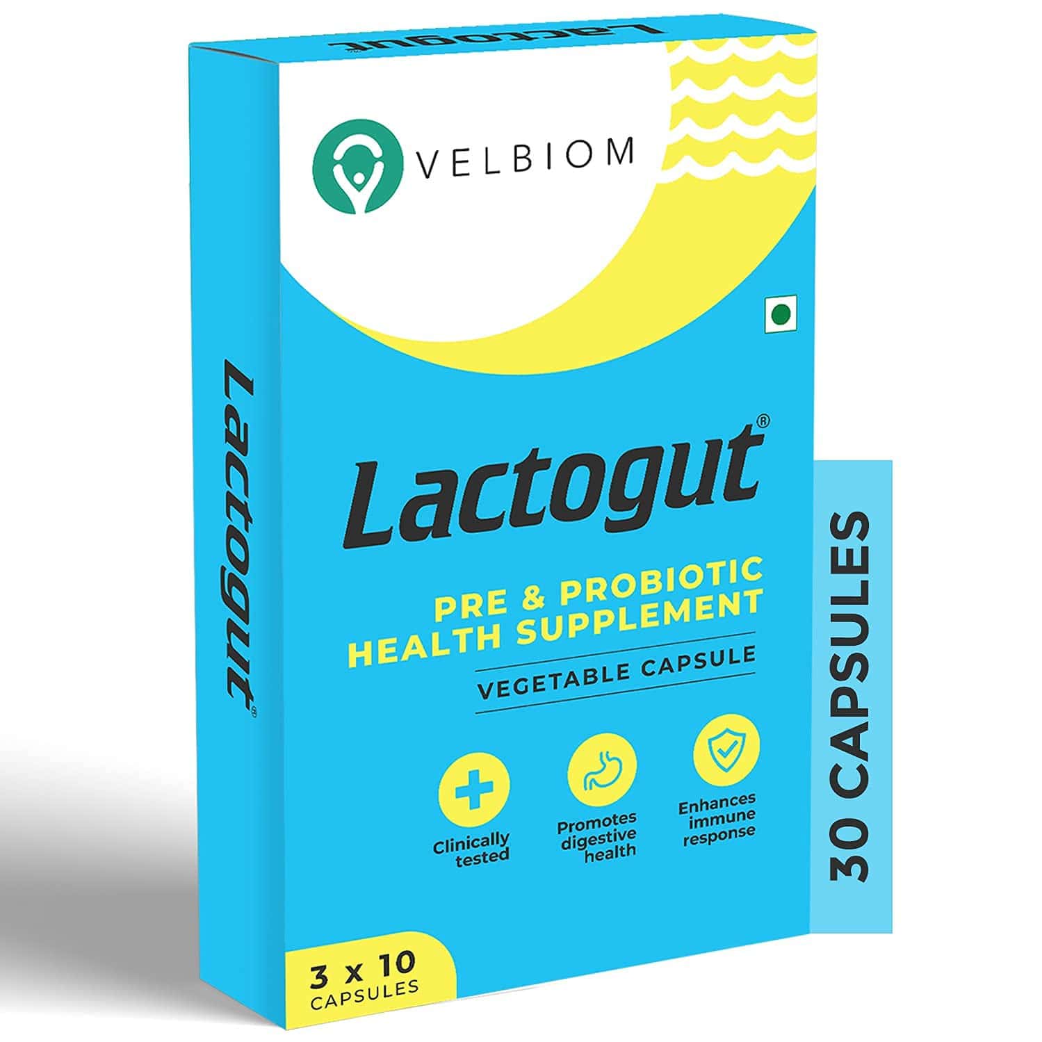 Lactogut Probiotic For Gut Health 30 No'S