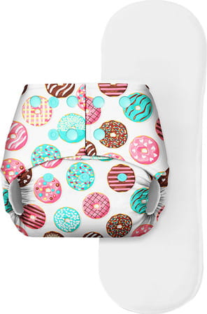 Basic - Freesize Reusable Pocket Cloth Diaper For Babies-With Dry Feel Insert - Donut