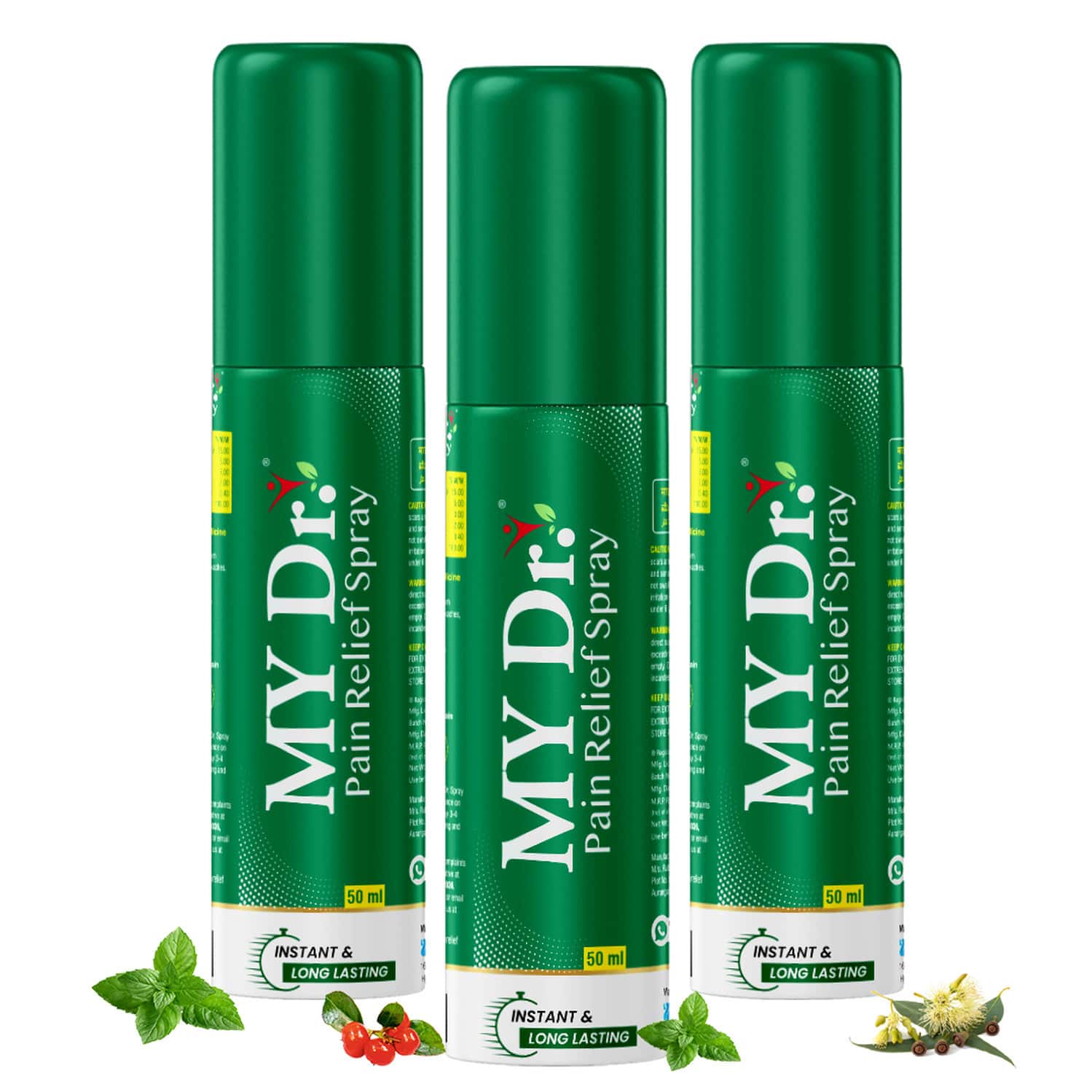 My Dr.Pain Relief Spray Instant Relief From Back | Knee | Neck | Shoulder | Muscle 50g Pack Of 3