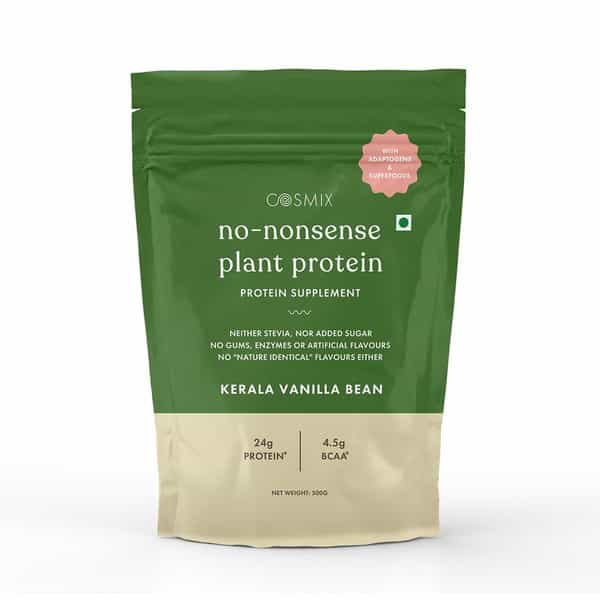 Cosmix No- Nonsense Plant Protein - Kerala Vanilla Bean 500G (Pack Of 1)