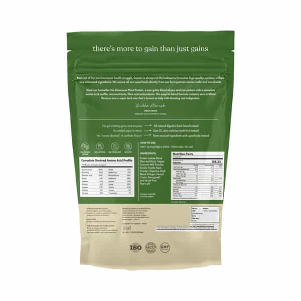 Cosmix No- Nonsense Plant Protein - Kerala Vanilla Bean 500G (Pack Of 1)