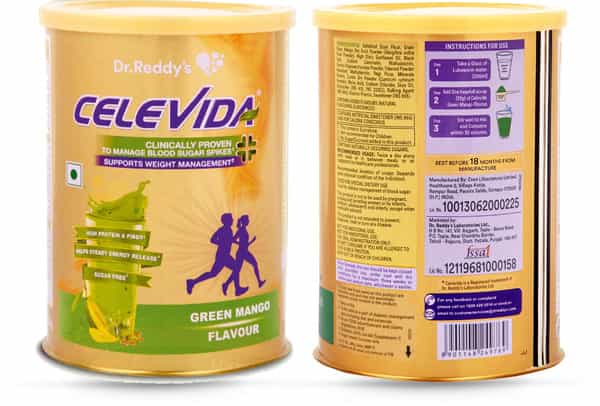 Celevida Diabetes And Weight Management Nutrition Drink - 400G (Green Mango)