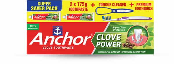 Anchor Clove Toothpaste Power Saver Pack - 175Gm X 2