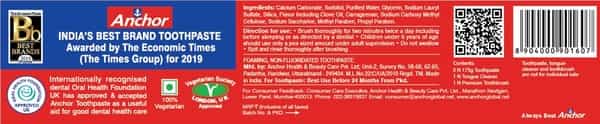 Anchor Clove Toothpaste Power Saver Pack - 175Gm X 2