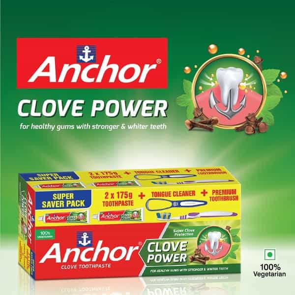 Anchor Clove Toothpaste Power Saver Pack - 175Gm X 2