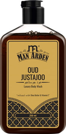 Man Arden Oud Justajoo Luxury Body Wash Infused With Shea Butter & Vitamin E 250ml