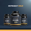 Nutrabay Gold Bulk Up Mass Gainer | Carbs To Protein Blend (3:1) | 30G Protein - 3Kg | Vanilla