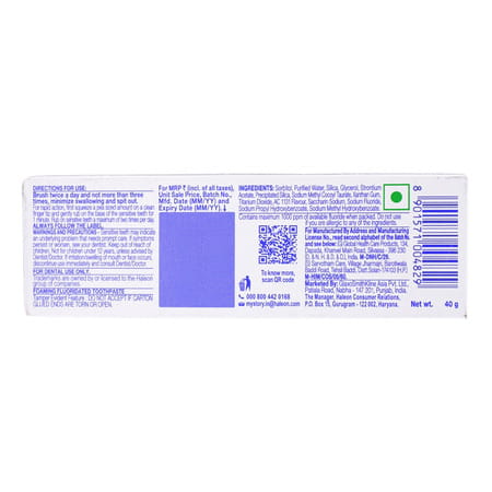 Sensodyne Rapid Relief Toothpaste 40 Gm