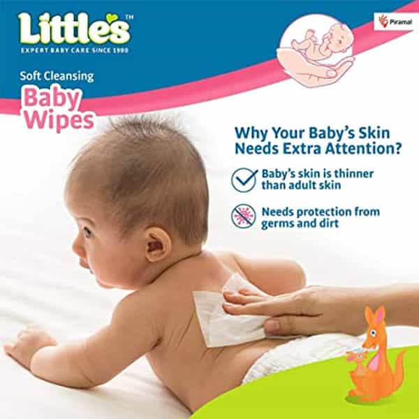 Little's Soft Cleansing Baby Wipes Pack Of 8 X 30 Wipes