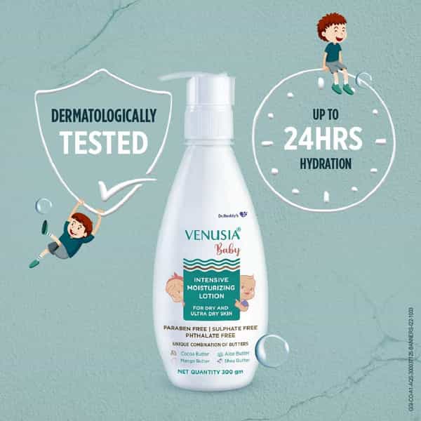 Venusia Baby Intensive Moisturizing Lotion | 300 Gm | Pack Of 24
