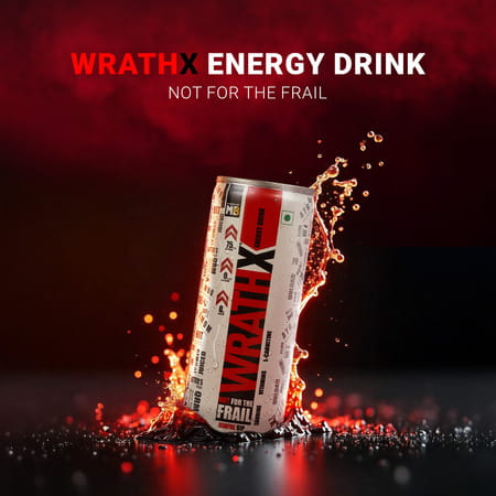 Muscleblaze Wrathx Energy Drink (Mixed Berry| Pack Of 6 (250ml) | Performance & Focus Booster