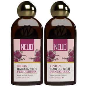 Neud Premium Onion Hair Oil With Fenugreek For Men & Women - 2 Packs (150ml Each)