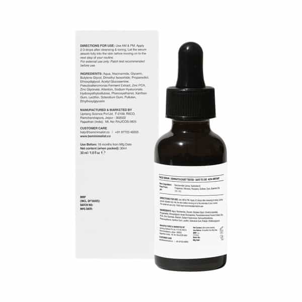 Minimalist Niacinamide 10% Serum For Blemishes Acne Marks Oil Balancing Acne & Dark Spot(30Ml)