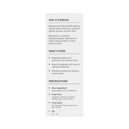 Minimalist Niacinamide 10% Serum For Blemishes Acne Marks Oil Balancing Acne & Dark Spot(30ml)