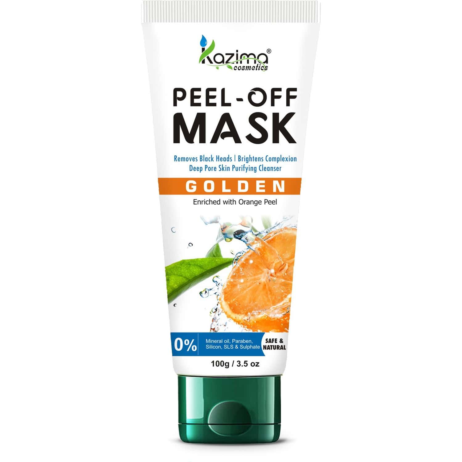 Kazima Golden Peel Off Mask - Blackheads Removal Skin Complexion Deep Skin Cleansing (100 G)