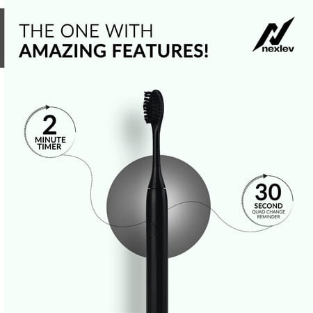 Nexlev Smart Electric Toothbrush For Adults - Black