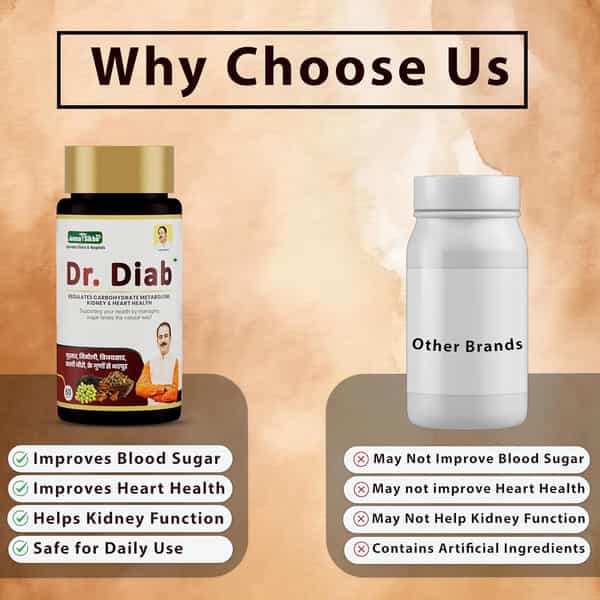 Jeena Sikho Dr. Diab | Control Blood Sugar | Blood Pressure | Better Heart Health | 60 Tablets