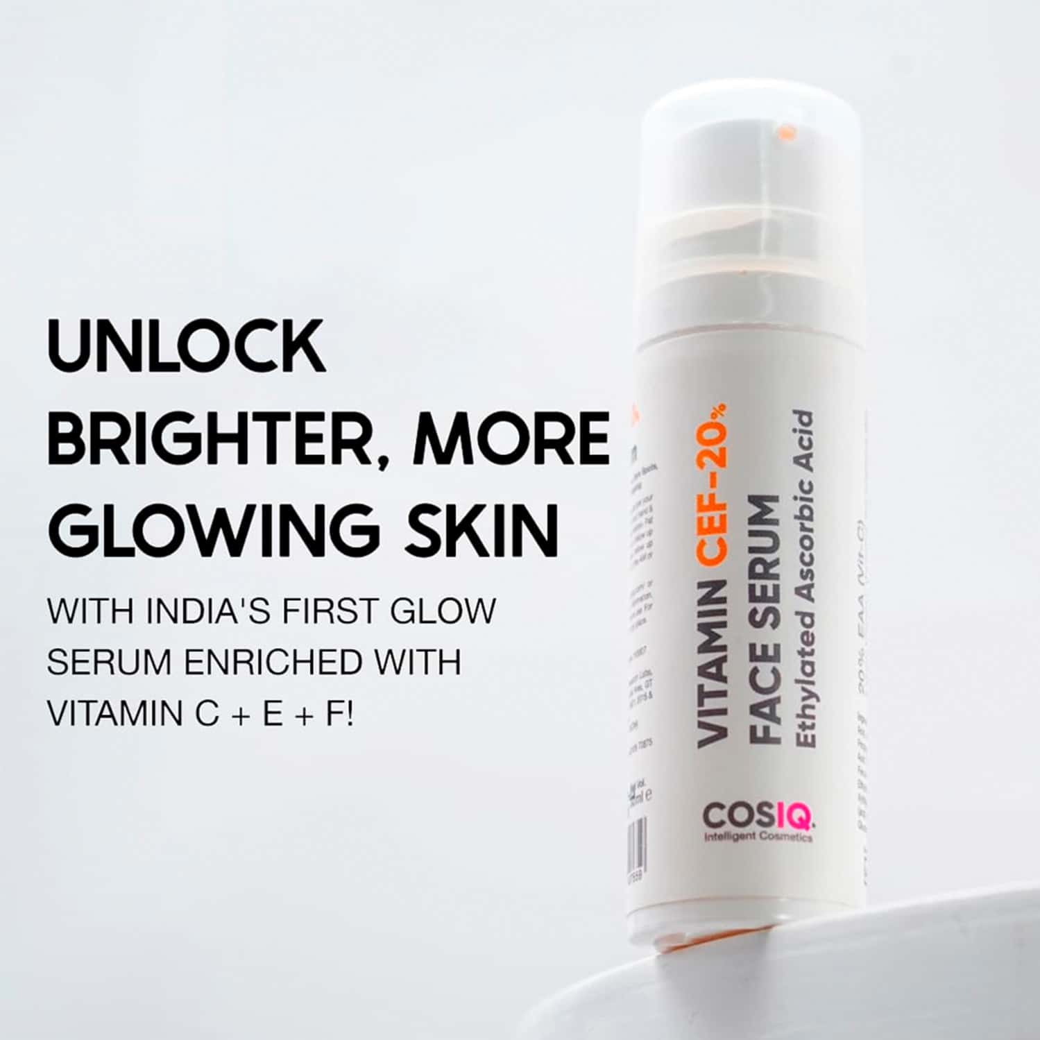 Buy COS-IQ VITAMIN CEF 20% GLOW BOOST FACE SERUM 30ML Online & Get