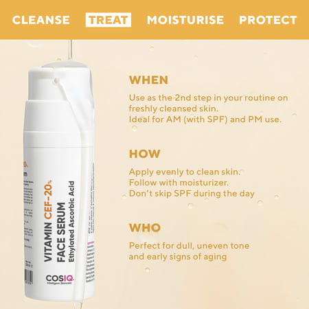 Cos-Iq Vitamin Cef 20% Glow Boost Face Serum 30Ml
