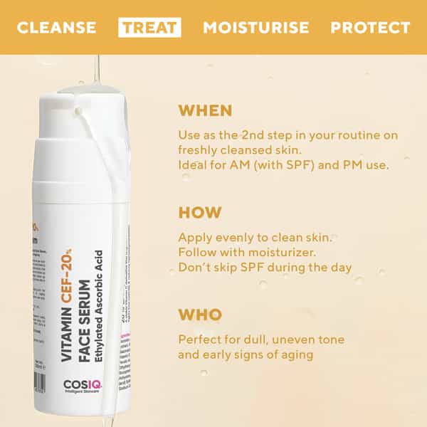 Cos-Iq Vitamin Cef 20% Glow Boost Face Serum 30Ml