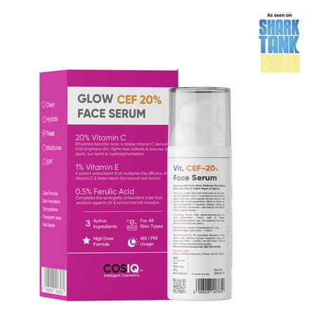 Cos-Iq Vitamin Cef 20% Glow Boost Face Serum 30Ml