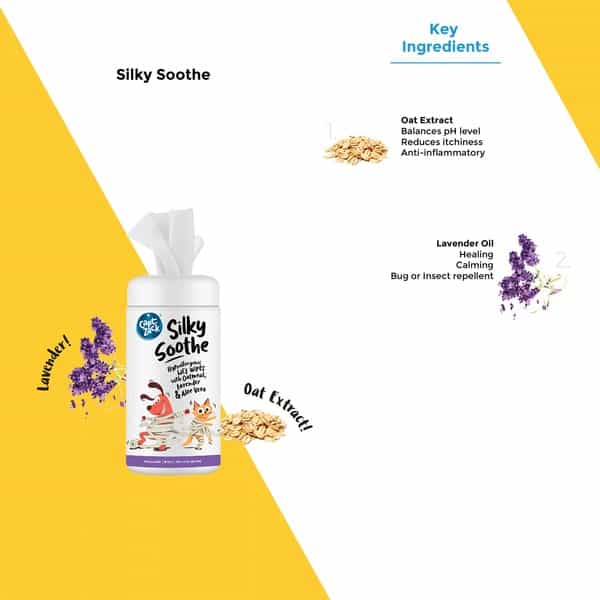 Captain Zack Silky Soothe Hypoallergenic Pet Wipes 80 Wipes