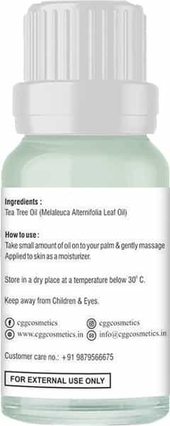 Cgg Cosmetics Tea Tree Facial Essential Oil With 100% Natural Tea Tree - 15Ml