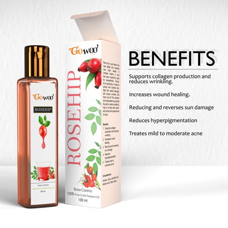 Pack Of 2 Bitter Orange Essential Oil & Rosehip Seed Oil - 100% Pure & Natural Oil