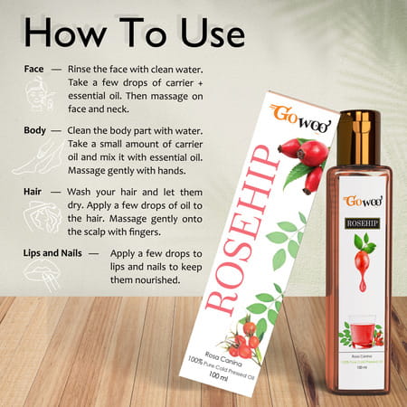 Pack Of 2 Bitter Orange Essential Oil & Rosehip Seed Oil - 100% Pure & Natural Oil