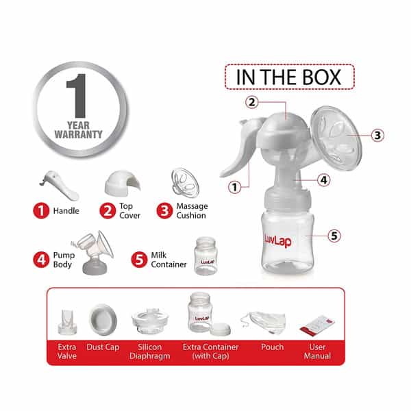 Luvlap Manual Breast Pump 1 No's