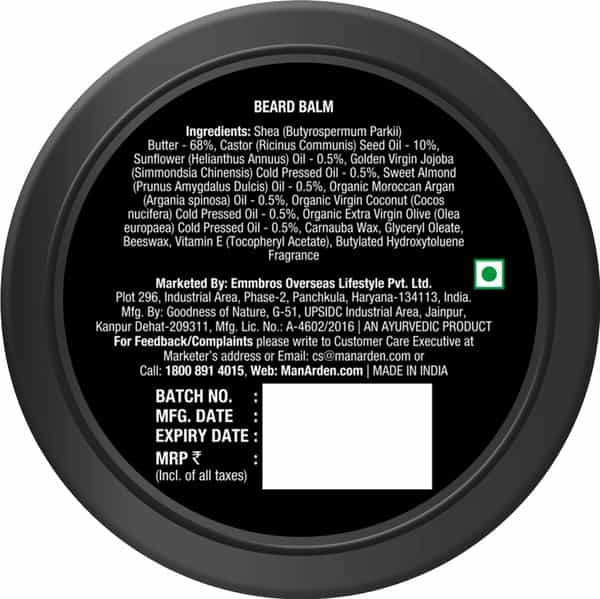Man Arden Beard Balm Professional Styling For Gloss Finish Healthy Beard Growth 50Gm