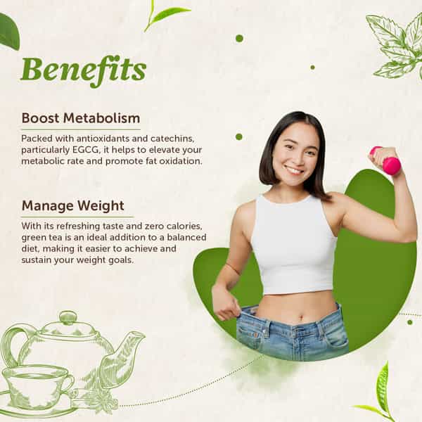 Neuherbs Green Tea For Weight Management & Boost Metabolism 50G