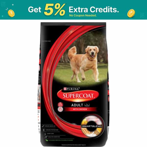 Purina Supercoat Adult All Breed Dry Dog Food | Chicken- 20Kg Pack