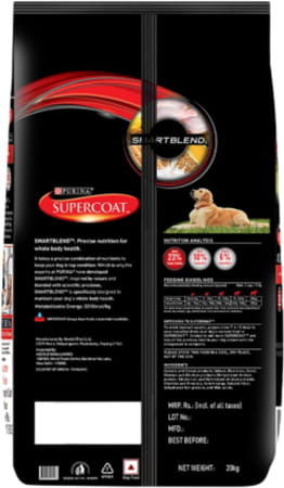 Purina Supercoat Adult All Breed Dry Dog Food | Chicken- 20Kg Pack
