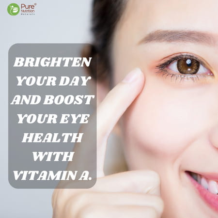 Pure Nutrition Plant-Based Vitamin A Supplement For Healthy Eye Sight - 60 Veg Capsules
