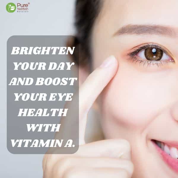 Pure Nutrition Plant-Based Vitamin A Supplement For Healthy Eye Sight - 60 Veg Capsules