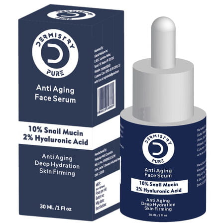 Dermistry 10% Snail Mucin 96 Peptide Anti-Ageing Moisturizer Face Serum Skin Firming Tightening 30ml