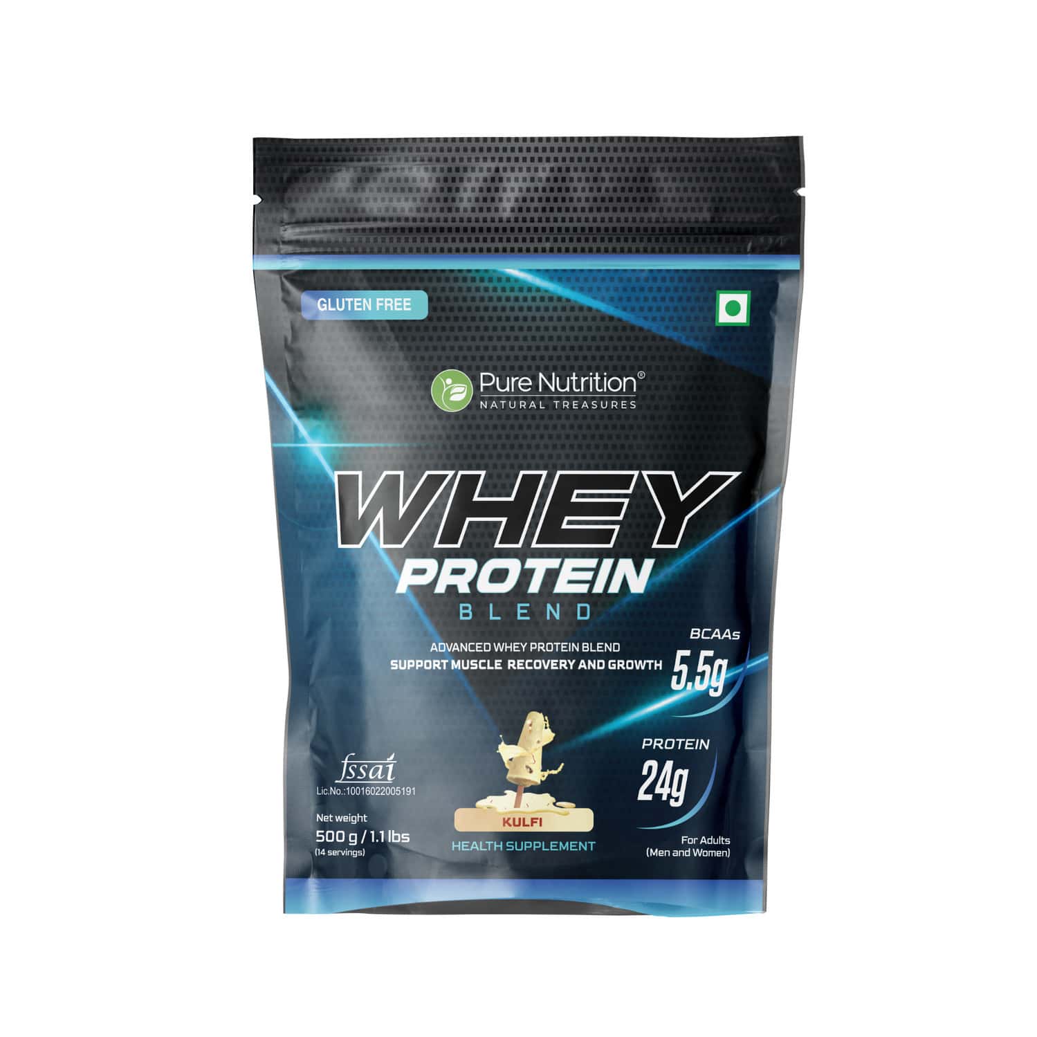 Pure Nutrition Whey Protein Kulfi 500 Gms Pouch