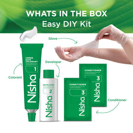 Nisha Creme Hair Color 8.1 Golden Blonde 150g Pack Of 3 | Permanent Hair Colour | 100% Grey Coverage