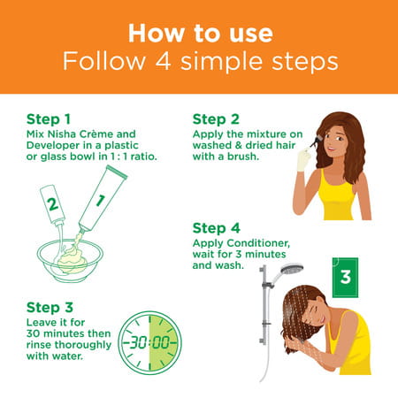 Nisha Creme Hair Color 8.1 Golden Blonde 150g Pack Of 3 | Permanent Hair Colour | 100% Grey Coverage