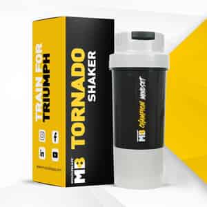 Muscleblaze Tornado Gym Shaker Bottle 500 Ml | Sipper Bottle | Bpa Free Protein Shaker | Grey