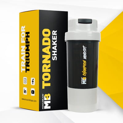 Buy MUSCLEBLAZE TORNADO GYM SHAKER BOTTLE 500 ML SIPPER BOTTLE