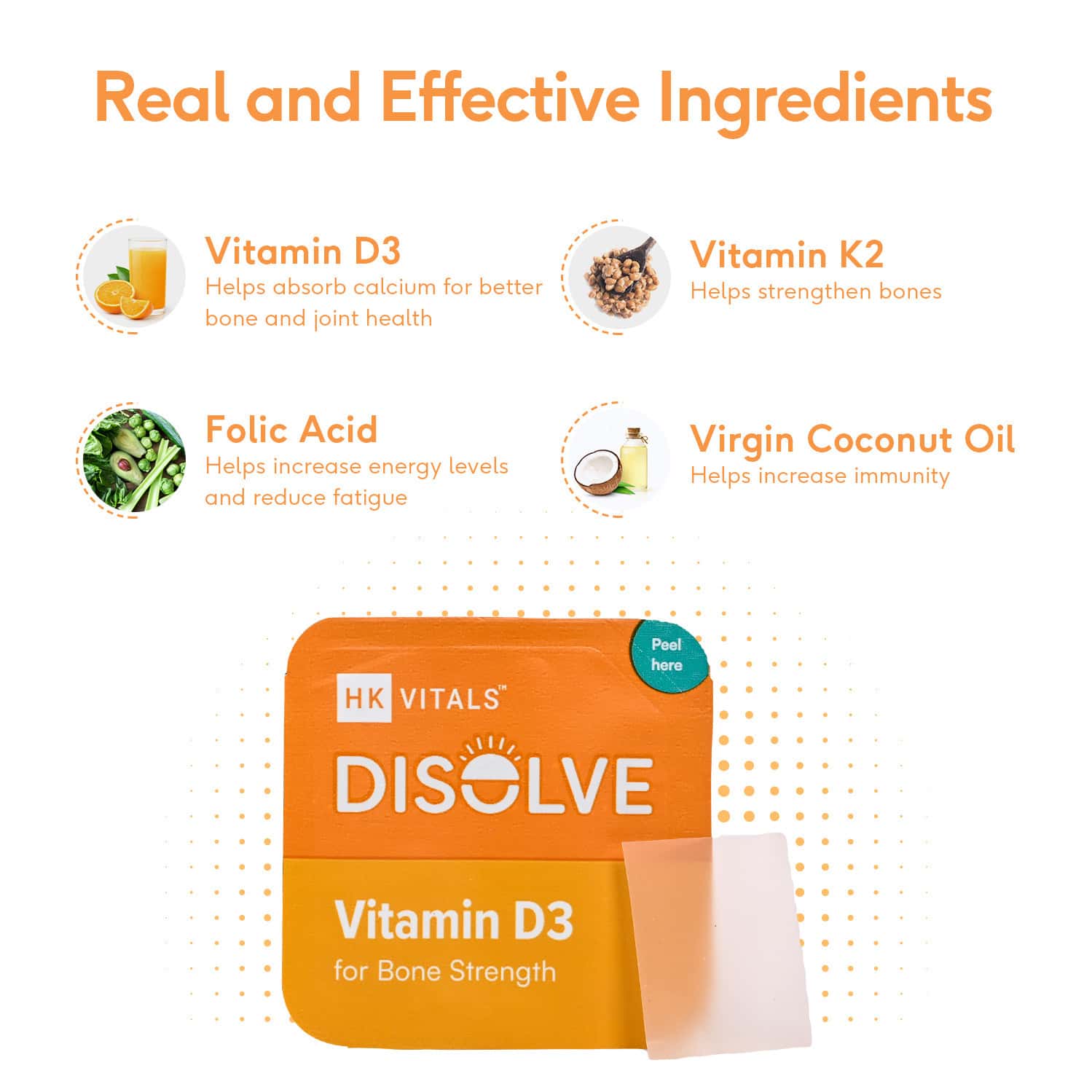 Buy HEALTHKART HK VITALS DISOLVE VITAMIN D, NO ADDED SUGAR, RASPBERRY