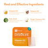 Hk Vitals Disolve Vitamin D | No Added Sugar | Raspberry | 30 Strips (30 No)